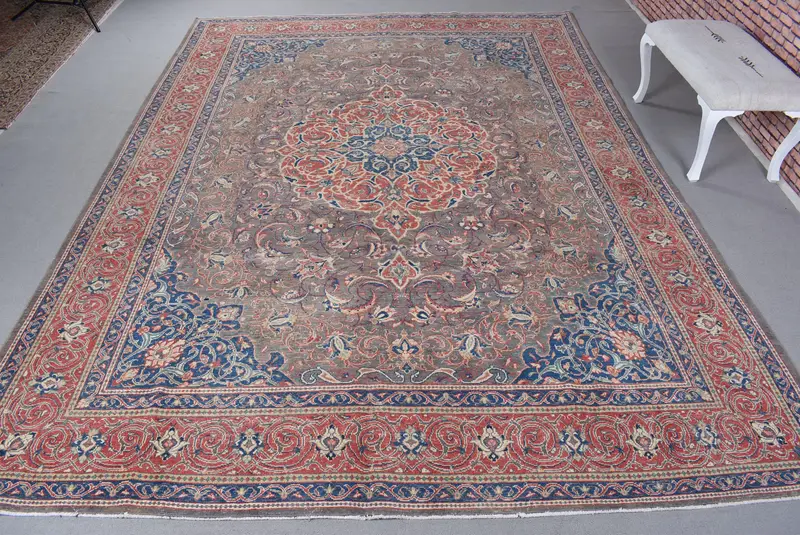 Kırmızı ve Mavi Ombré Halı, 0,8x12,8 ft Şık Dekor