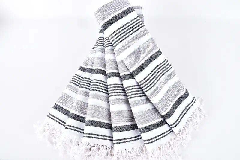 Custom monogram Turkish beach towel USA, Bachelor Gifts, Turkish hand towel, Turkish beach towel, 70x40 Cotton Striped Towel, Bridal Shower Favor - 4