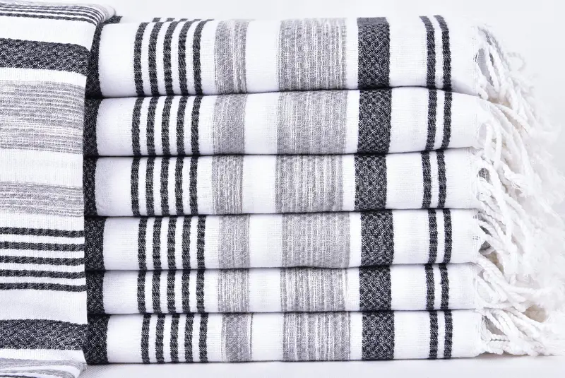 Custom monogram Turkish beach towel USA, Bachelor Gifts, Turkish hand towel, Turkish beach towel, 70x40 Cotton Striped Towel, Bridal Shower Favor - 1