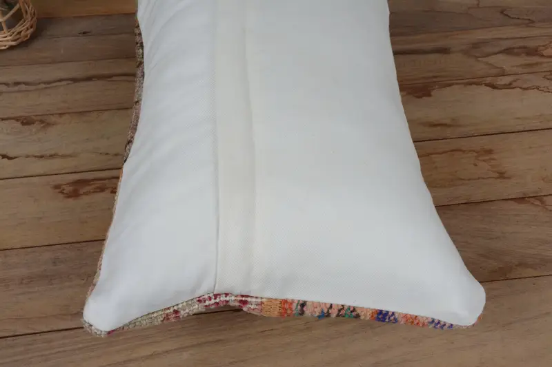 Decorative Cushion Cover, Vintage Kilim Throw Pillow, Anatolian Cushion Cover, Pillow for Couch, 12x20 Red Cushion Case, Vintage Pillow, Pillow Sham - 6