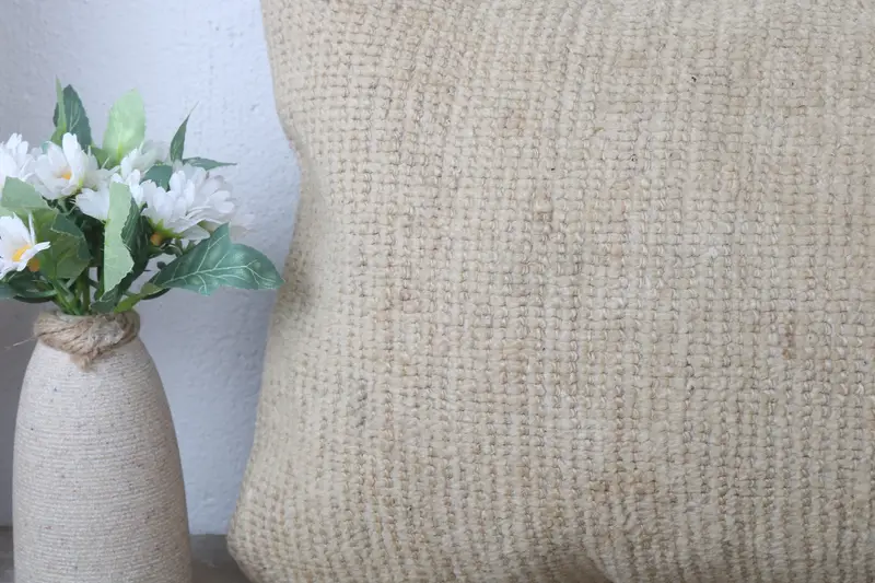 Ethnical Kilim Rug Pillow, Turkish Pillow, Handmade Throw Cushion Case, Bed Cushion Case, Home Decor Pillow, 12x24 Beige Pillow Sham, Pillow Cover - 3