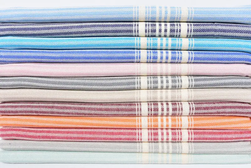Toalla resistente a la arena, favor de la fiesta de viaje, ideas de regalos de verano, toalla de playa de secado rápido, toalla a rayas de algodón de 68x38, toalla de lujo, toalla de baño - 2