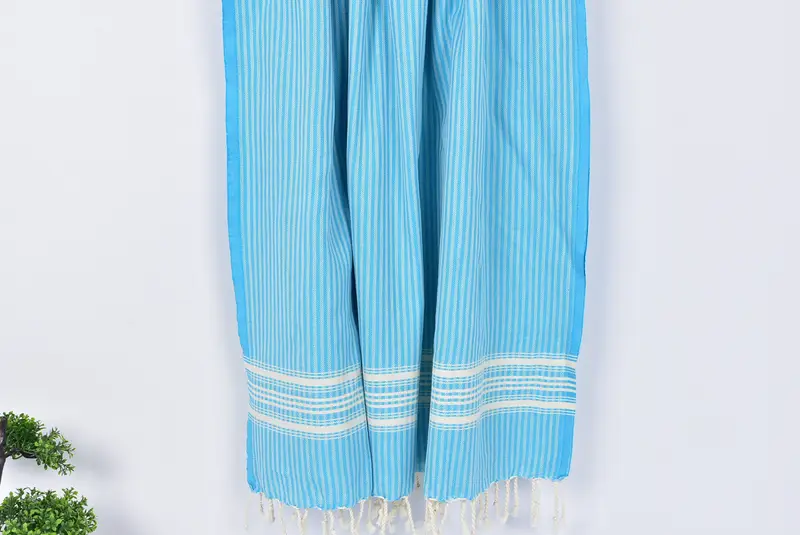 Toalla resistente a la arena, favor de la fiesta de viaje, ideas de regalos de verano, toalla de playa de secado rápido, toalla a rayas de algodón de 68x38, toalla de lujo, toalla de baño - 8
