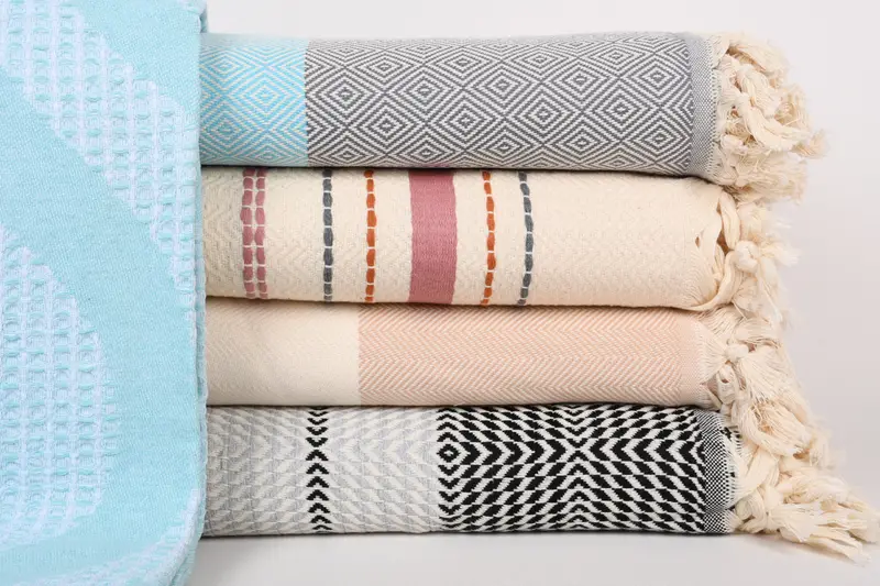 80x60 Cotton Set of 5 Towel, Bachelor Bachelorette Party Favors, Bedspread, Bachelorette Gifts, Decorative Blanket, Wedding Hand Made Gift - 1