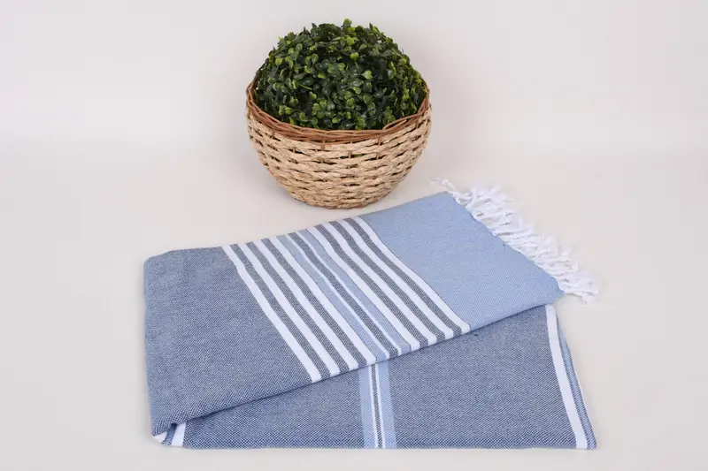 Large Turkish Towel, 68x40 Cotton Striped Towel, Wedding Gift Ideas, Custom Beach Towel, Personalized Gift, Quick-drying cotton Turkish beach towel - 4