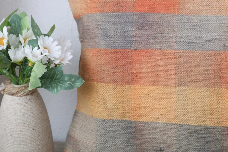 12x24 Yellow Pillow Sham, Ethnical Kilim Rug Pillow, Handmade Cushion Case, Kilim Pillow, Vintage Pillow, Bohemian Cushion Cushion, Pillow Case - 3