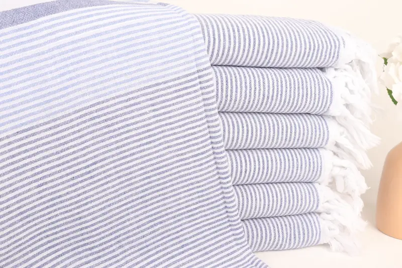 Bachelorette Party Decorations, Hammam Towel USA, Thin towel, Bridal Shower Gift, Gym Towel, 70x36 Cotton Striped Towel, Bachelorette Party Favor - 1