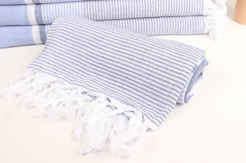 Bachelorette Party Decorations, Hammam Towel USA, Thin towel, Bridal Shower Gift, Gym Towel, 70x36 Cotton Striped Towel, Bachelorette Party Favor - 4