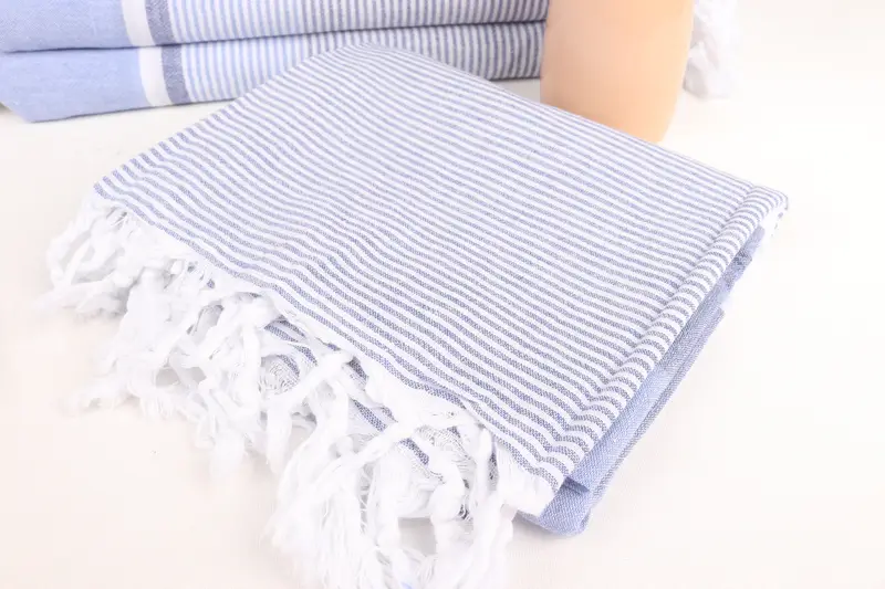 Bachelorette Party Decorations, Hammam Towel USA, Thin towel, Bridal Shower Gift, Gym Towel, 70x36 Cotton Striped Towel, Bachelorette Party Favor - 5