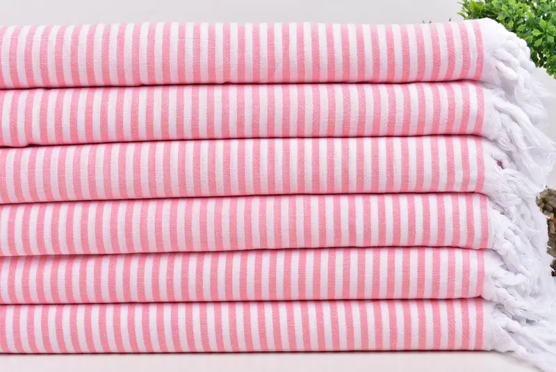Bride Gift, Turkish hand towel, Bridesmaid Gift Towel, 68x36 Cotton Striped Towel, Peshtemal Towel, Best spa Turkish towel for luxury home decor - 3