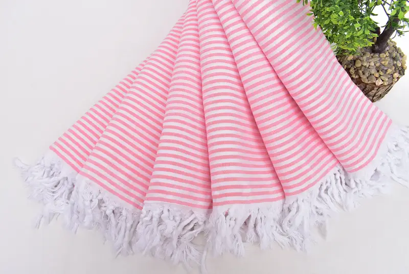 Bride Gift, Turkish hand towel, Bridesmaid Gift Towel, 68x36 Cotton Striped Towel, Peshtemal Towel, Best spa Turkish towel for luxury home decor - 4