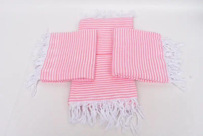 Bride Gift, Turkish hand towel, Bridesmaid Gift Towel, 68x36 Cotton Striped Towel, Peshtemal Towel, Best spa Turkish towel for luxury home decor - 6