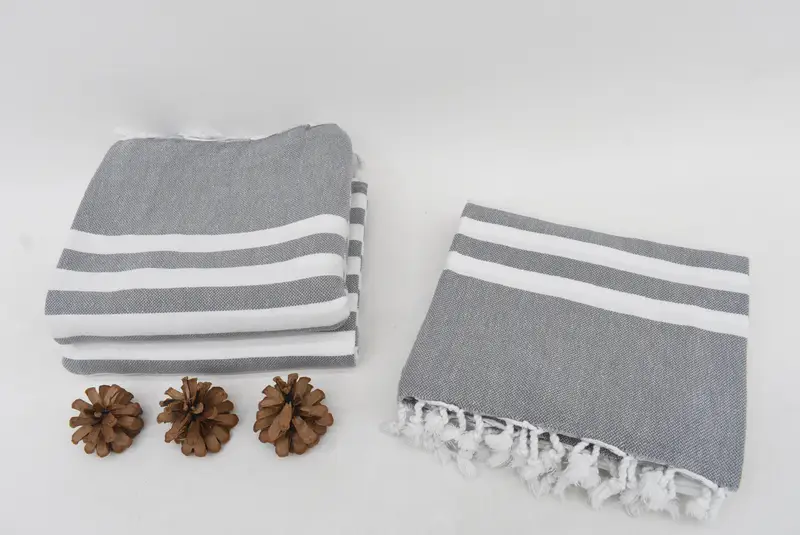 70x40 Cotton Striped Towel, Organic Cotton Towel, Turkish beach towel, Beach Towel Personalized, Peshtemal Towel, Handmade Gift, Handmade Gift - 7