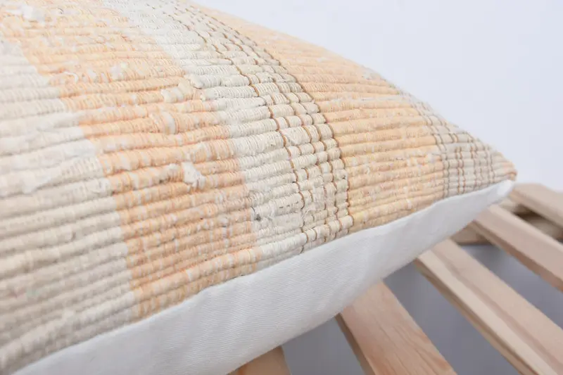 Cushion Case, Morroccon Kilim Cushion Pillow Case, Kilim Pillow Cover, Throw Kilim Pillow, 20x20 Beige Pillow Case, Kilim Pillow - 7