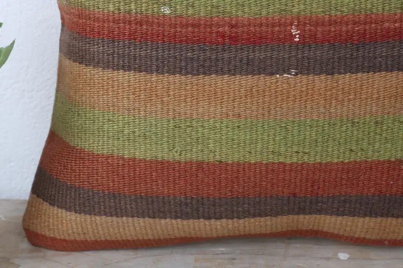 Cushion, Patio Pillow, Ethnic Pillow Cover Pillow Cover, 16x16 Green Pillow, Pillow for Couch, Throw Kilim Pillow, Vintage Kilim Throw Pillow - 3
