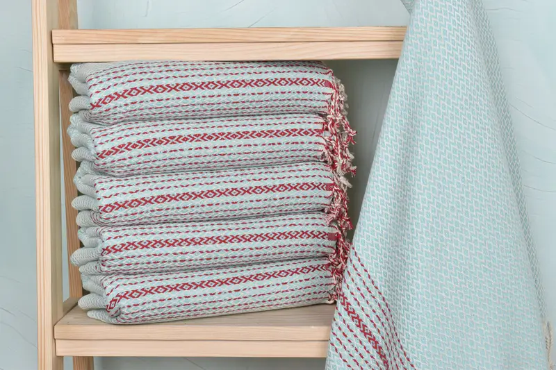 Wedding Gift Diamond Personalized Mint Cotton Towel, 40x71 Inches