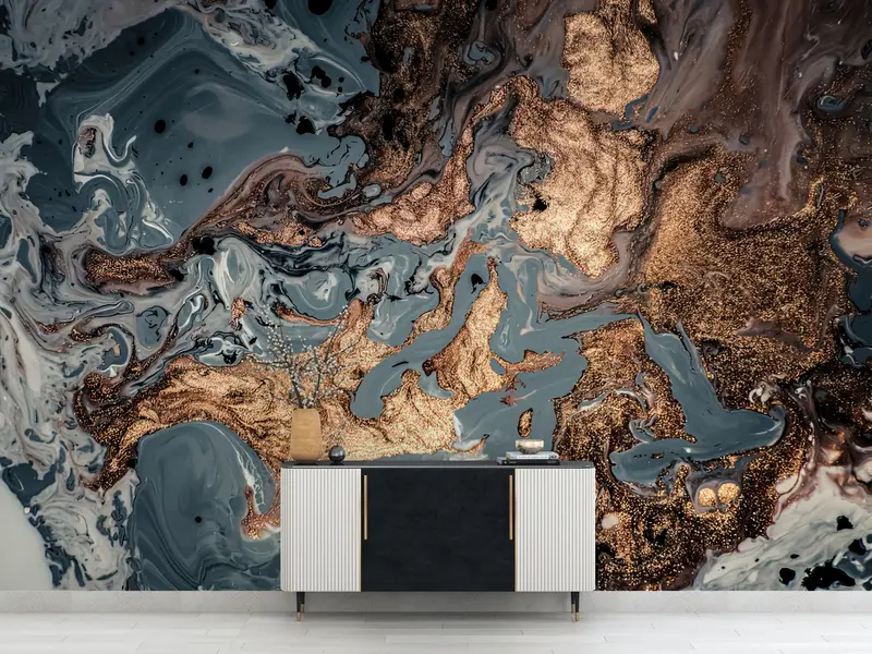 Marble Wall Poster, Modern Wall Paper, Wall Paper Peel and Stick, Bright Wall Paper, , Contemporary Wall Paper, - 3