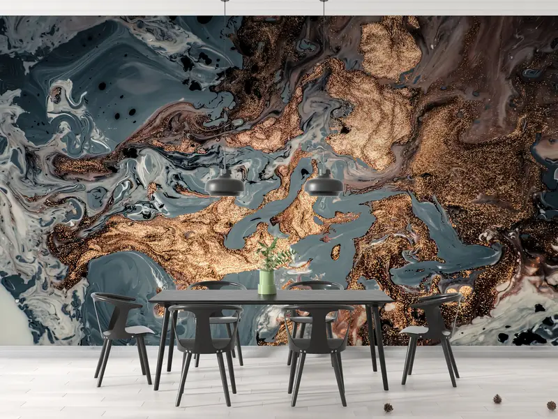Marble Wall Poster, Modern Wall Paper, Wall Paper Peel and Stick, Bright Wall Paper, , Contemporary Wall Paper, - 9
