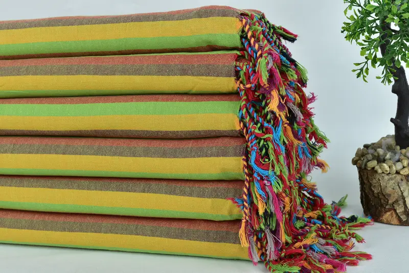 Unique Wedding Gift, Turkish Towel USA, Gift For Best Friend, Yoga Towel, Hammam towel, Absorbent Turkish towel, 70x36 Cotton Striped Towel - 3