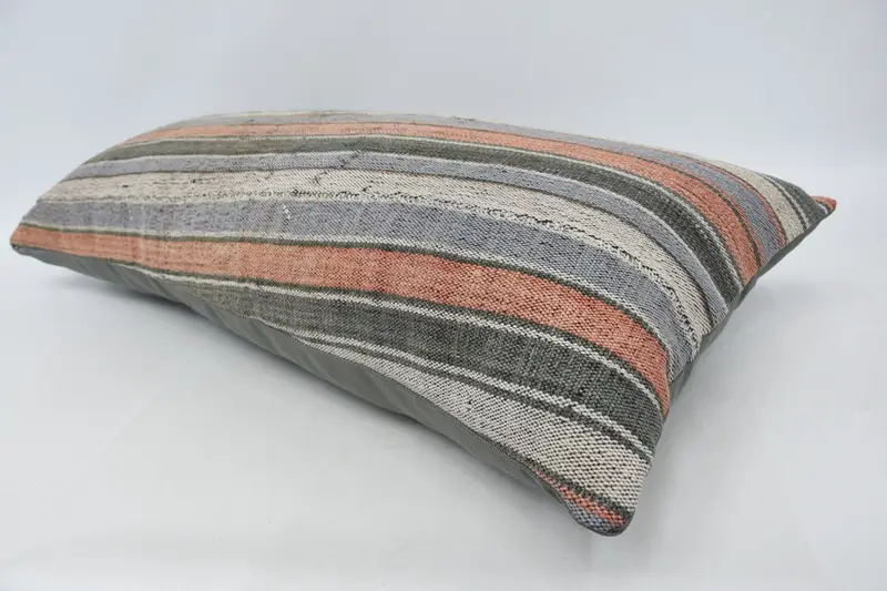Decorative Cushion Cover, 16x36 Orange Pillow Cover, Cushion Case, Yoga Cushion, Gift Pillow, Turkish Pillow, Home Decor Pillow, Ethnic Cushion - 5
