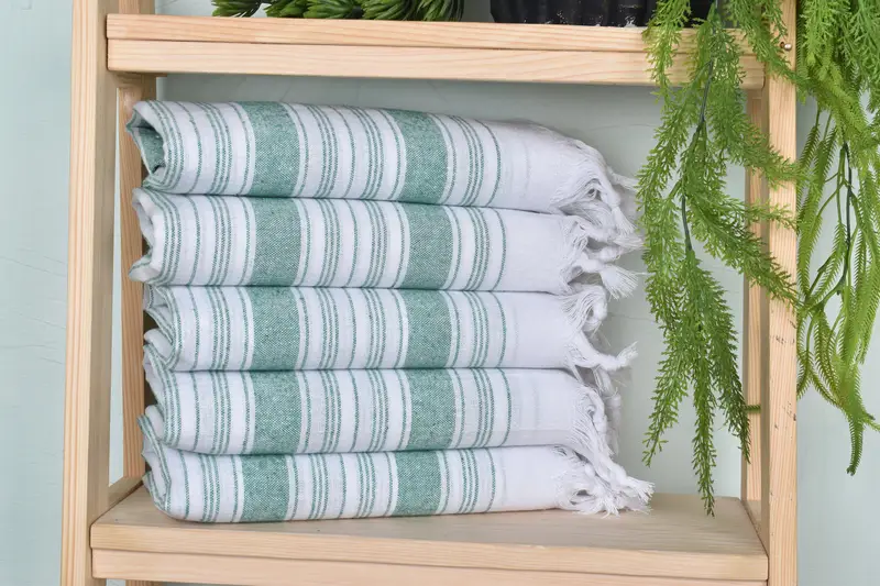 68x32 Cotton Striped Towel, Turkish hand towel, Best Friend Gift Ideas, Wedding Gift, Bridesmaid Towel, Friends Beach Towel, Turkish towel - 1