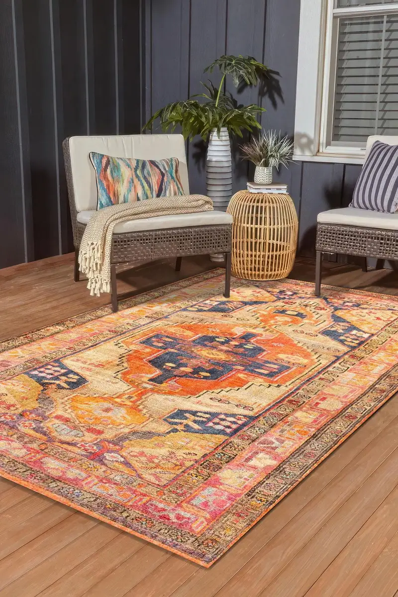 Eleganter bedruckter Teppich: Modernes Design, weicher Stoff, einzigartige Muster