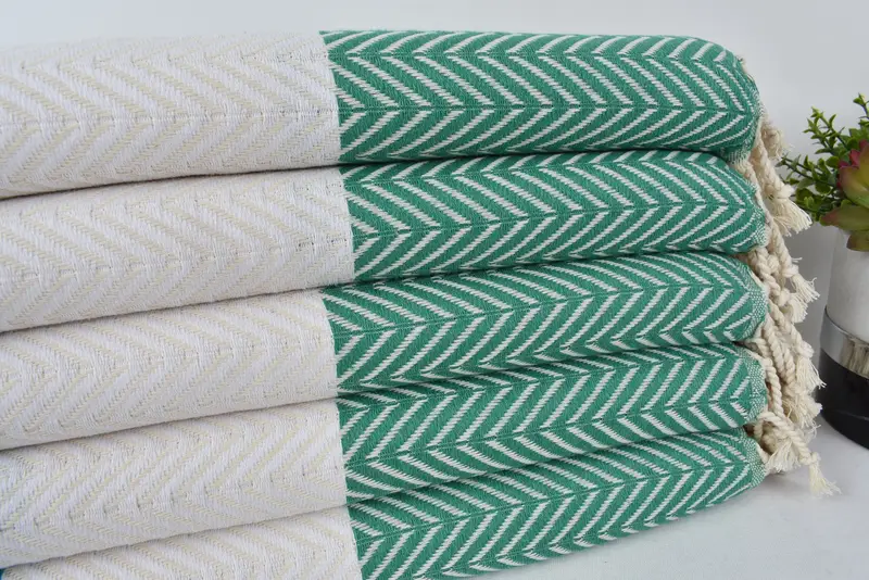Personalized Beach Towel, Housewarming Gift, 70x40 Cotton Chevron Towel, Bachelorette Party Gifts Bridesmaids, Turkish Towel Beach, Baby Boy Gift - 3