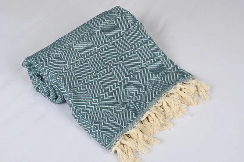 Custom Gifts, Monogram Blanket, 92x80 Cotton Diamond Towel, Bachelorette Party Favors, Turkish Blanket, Bachelorette Party Gifts For Bride - 3