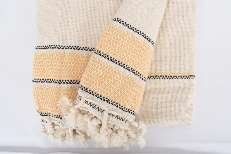 104x96 Cotton Striped Towel, Boho Throw Blankets, Turkish Blanket Throw, Christmas Gift Tags, Organic Throw, Bedspread, Monogram Blanket - 8