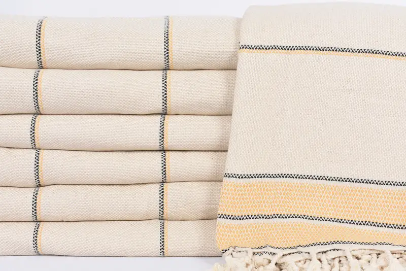 104x96 Cotton Striped Towel, Boho Throw Blankets, Turkish Blanket Throw, Christmas Gift Tags, Organic Throw, Bedspread, Monogram Blanket - 2