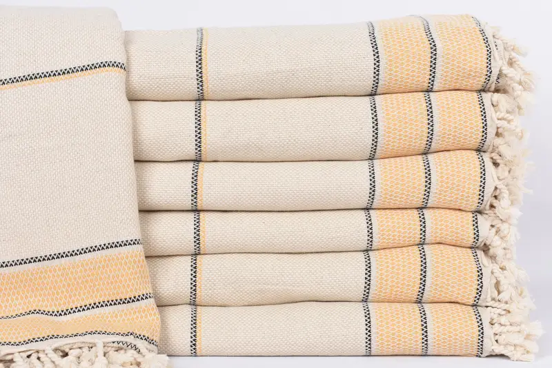 104x96 Cotton Striped Towel, Boho Throw Blankets, Turkish Blanket Throw, Christmas Gift Tags, Organic Throw, Bedspread, Monogram Blanket - 1