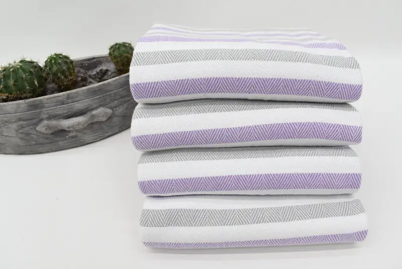 Scarf Towel, Turkish bath towel, Beach Towel Bulk, Embroidered Towel, 64x40 Cotton Striped Towel, Summer Towel, Monogram Beach Towel, Baby Boy Gift - 7