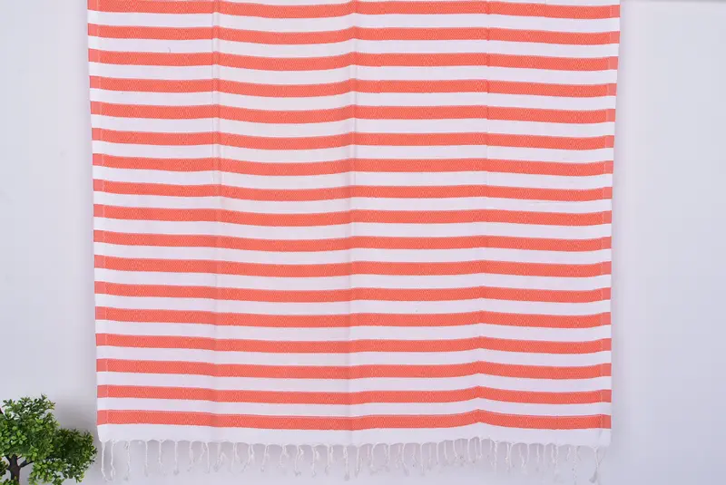 Monogram plaj havlusu, kişiselleştirilmiş plaj havlusu, 70x36 pamuklu çizgili havlu, düğün iyilikleri, lüks Türk peshtemal plaj havlu, iş arkadaşı için hediye - 7