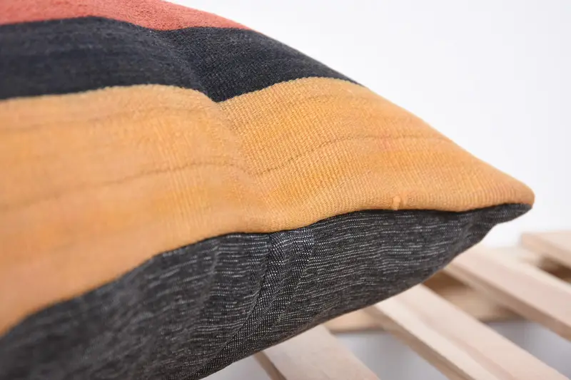 Interior Designer Pillow, Pillow Case, 20x20 Orange Pillow Sham, Vintage Kilim Throw Pillow, Farmhouse Cushion Cover, Throw Kilim Pillow - 7
