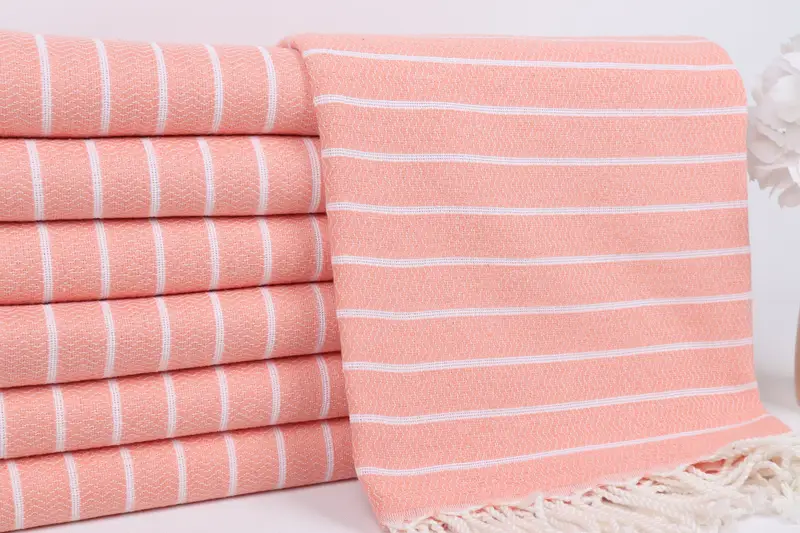 Custom Towel, 70x40 Cotton Striped Towel, Wedding Day Gift For Bride, Gym Towel, Bridal Shower Favors, Bachelorette Party Gifts, Friends Beach Towel - 2