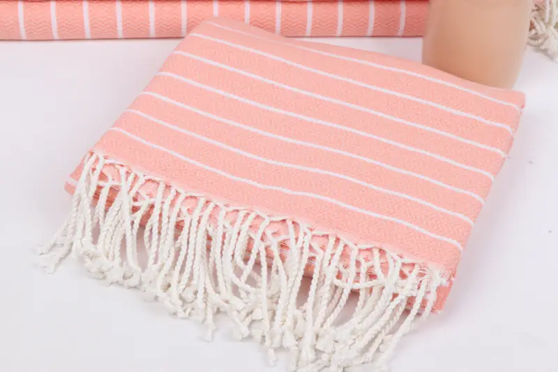 Custom Towel, 70x40 Cotton Striped Towel, Wedding Day Gift For Bride, Gym Towel, Bridal Shower Favors, Bachelorette Party Gifts, Friends Beach Towel - 5