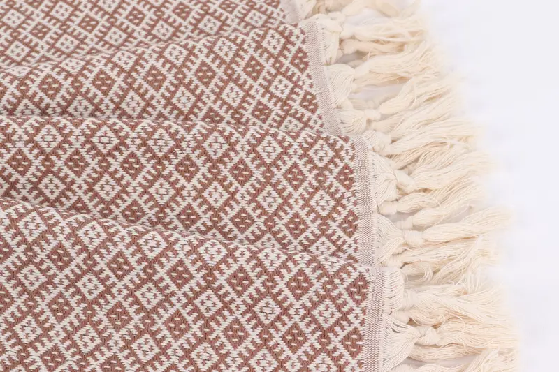 Custom Beach Towel, Beach Towel Gift, Personalize Gift, Sand-free towel, Sand-resistant Turkish towel for the beach, 70x40 Cotton Diamond Towel - 8
