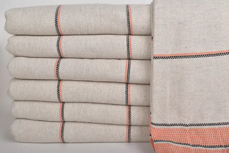 Monogram Blanket, Family Gift Basket, Turkish Blanket, 104x96 Cotton Striped Towel, Valentines Gift, Custom Wedding Gifts, Turkish Cotton Blanket - 2