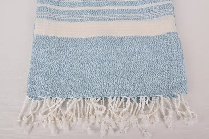 Quick-Dry Beach Towel, Beach towel, Custom Gifts, Holiday Towel, Custom Towel, Oversized Beach Towel, 60x38 Cotton Striped Towel, Peshtemal Towel - 3