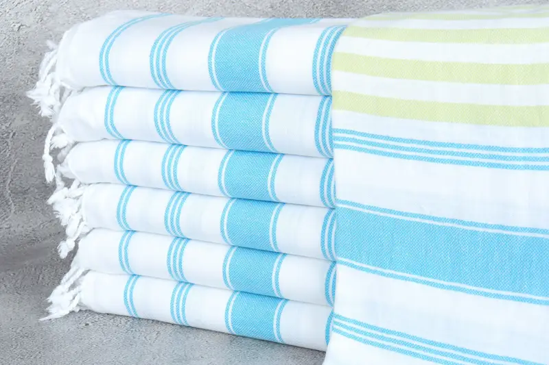 70x40 Cotton Striped Towel, Absorbent towel, Best Friend Gift, Beach Towel Bulk, Wedding For Favor, Peshtemal Towel USA, Bachelor Party Favors - 1