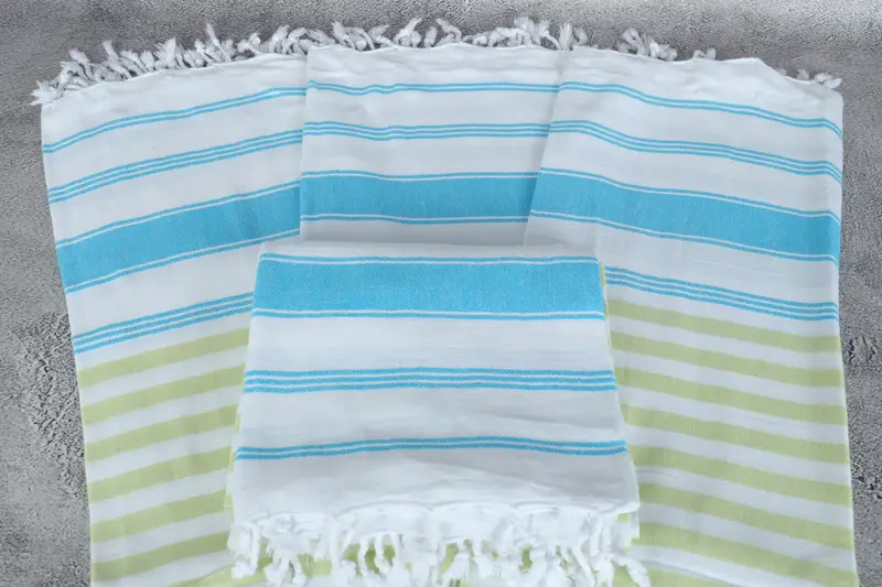 70x40 Cotton Striped Towel, Absorbent towel, Best Friend Gift, Beach Towel Bulk, Wedding For Favor, Peshtemal Towel USA, Bachelor Party Favors - 4