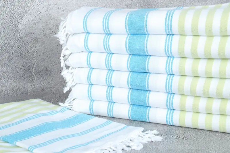 70x40 Cotton Striped Towel, Absorbent towel, Best Friend Gift, Beach Towel Bulk, Wedding For Favor, Peshtemal Towel USA, Bachelor Party Favors - 2