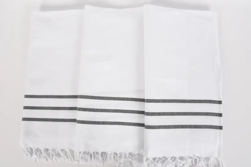 Turkish Tea Towel, Personalized Gifts, Bridesmaid Proposal Gift, Monogrammed Hand Towel, Holiday Towel, 40x18 Cotton Striped Towel, Bulk Order Towel - 4