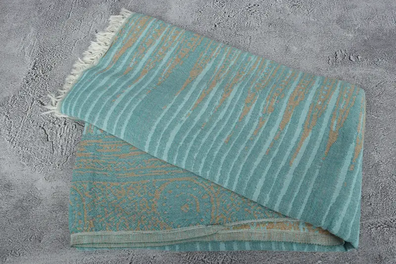 Authentic Turkish hammam peshtemal, Bridesmaid Proposal Gift, 70x40 Cotton Patterned Towel, Organic Turkish towel, Beach towel, Gift For Him - 7