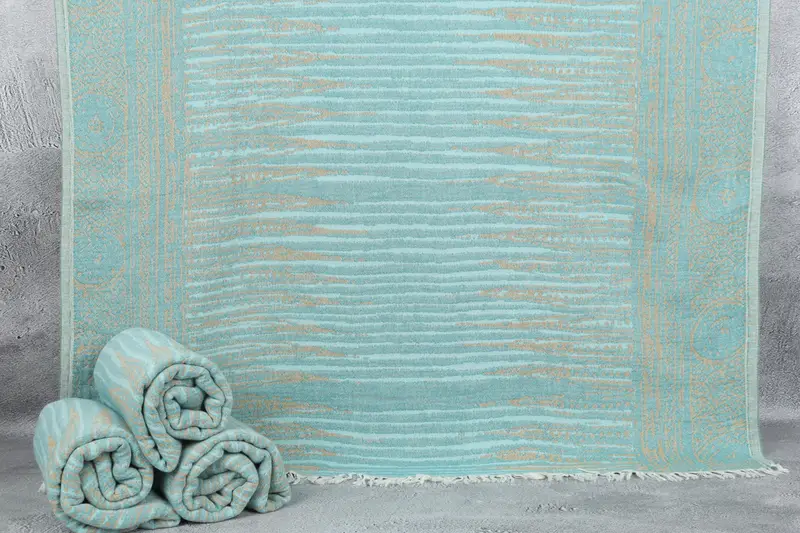 Authentic Turkish hammam peshtemal, Bridesmaid Proposal Gift, 70x40 Cotton Patterned Towel, Organic Turkish towel, Beach towel, Gift For Him - 1