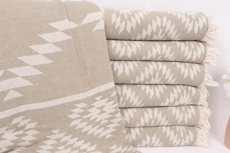 Custom Blanket, Valentine Day Gift For Her, Bachelor Party Favors, Throw Blanket Couch, 84x56 Cotton Kilim Towel, Housewarming Gift, Shower Curtain - 1