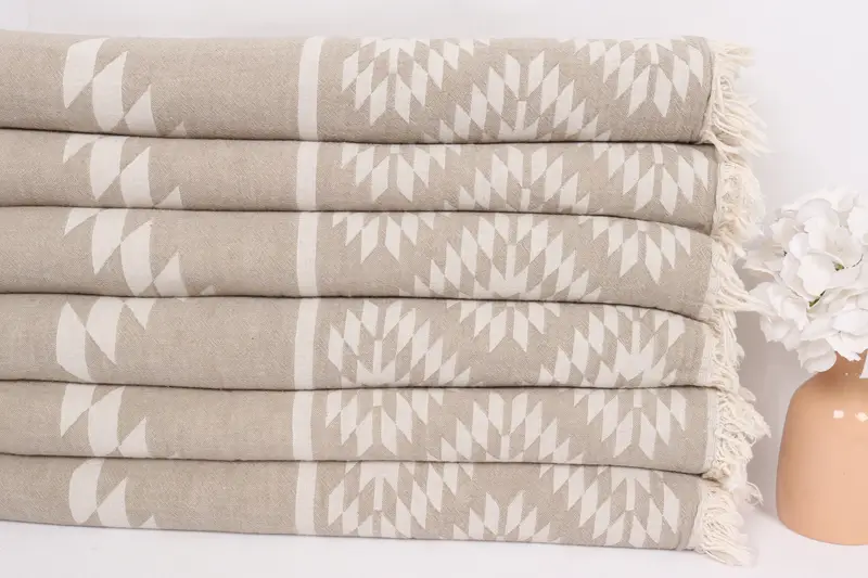 Custom Blanket, Valentine Day Gift For Her, Bachelor Party Favors, Throw Blanket Couch, 84x56 Cotton Kilim Towel, Housewarming Gift, Shower Curtain - 3
