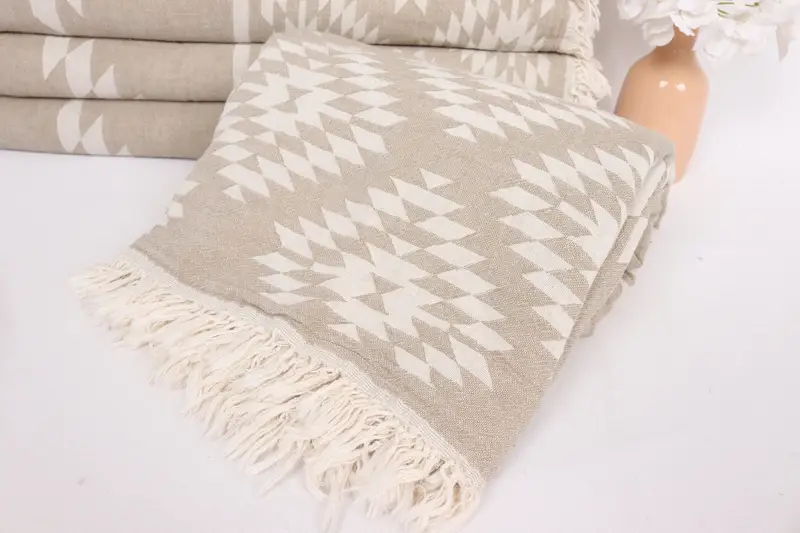 Custom Blanket, Valentine Day Gift For Her, Bachelor Party Favors, Throw Blanket Couch, 84x56 Cotton Kilim Towel, Housewarming Gift, Shower Curtain - 4