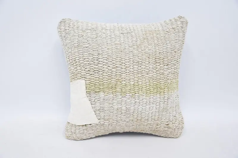 Überwurf, gestreifter Woll-Kissenbezug, Geschenk, 30,5 x 30,5 cm, beige Kissenbezüge - 1