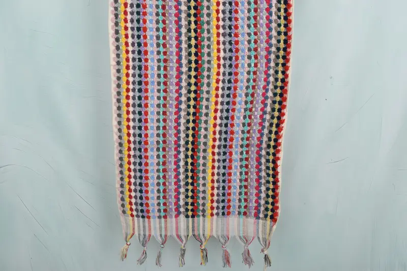 Wedding Anniversary Gift, Turkish Tea Towel, Wedding Gifts Towel, Wedding Gift, Summer Gift, 40x20 Cotton Pom Pom Towel, Monogram Kitchen Towel - 8